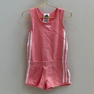Girls Adidas Side Stripe Romper [3T]